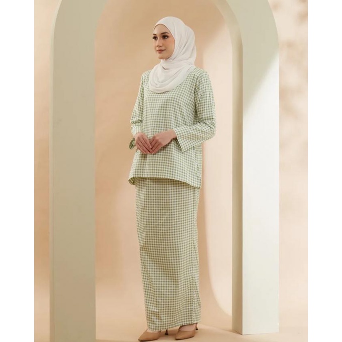 BAJU KURUNG MODERN BAJU RAYA 2024 Stripes & Checkered Printed Cotton