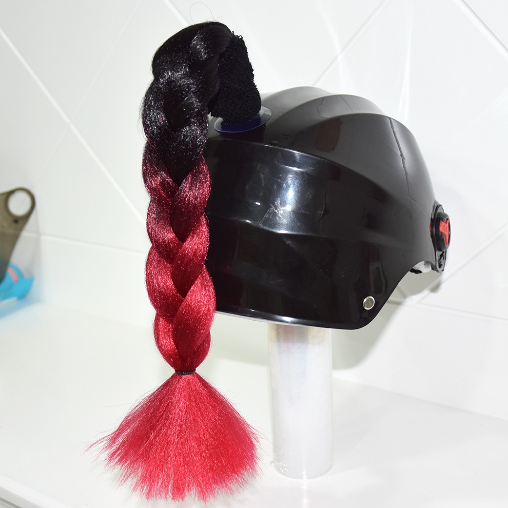 【New Arrival Helmet Braids Woman Man Motorcycle Braids Wig for