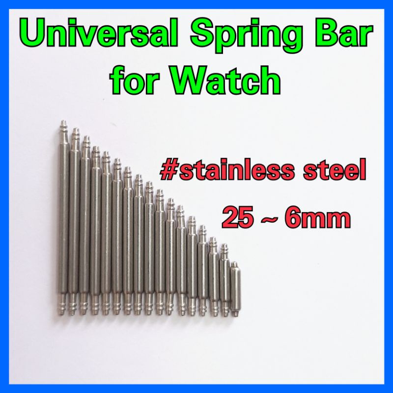 Universal Spring Bar for Watch (double flange) 25~16mm | Shopee Malaysia