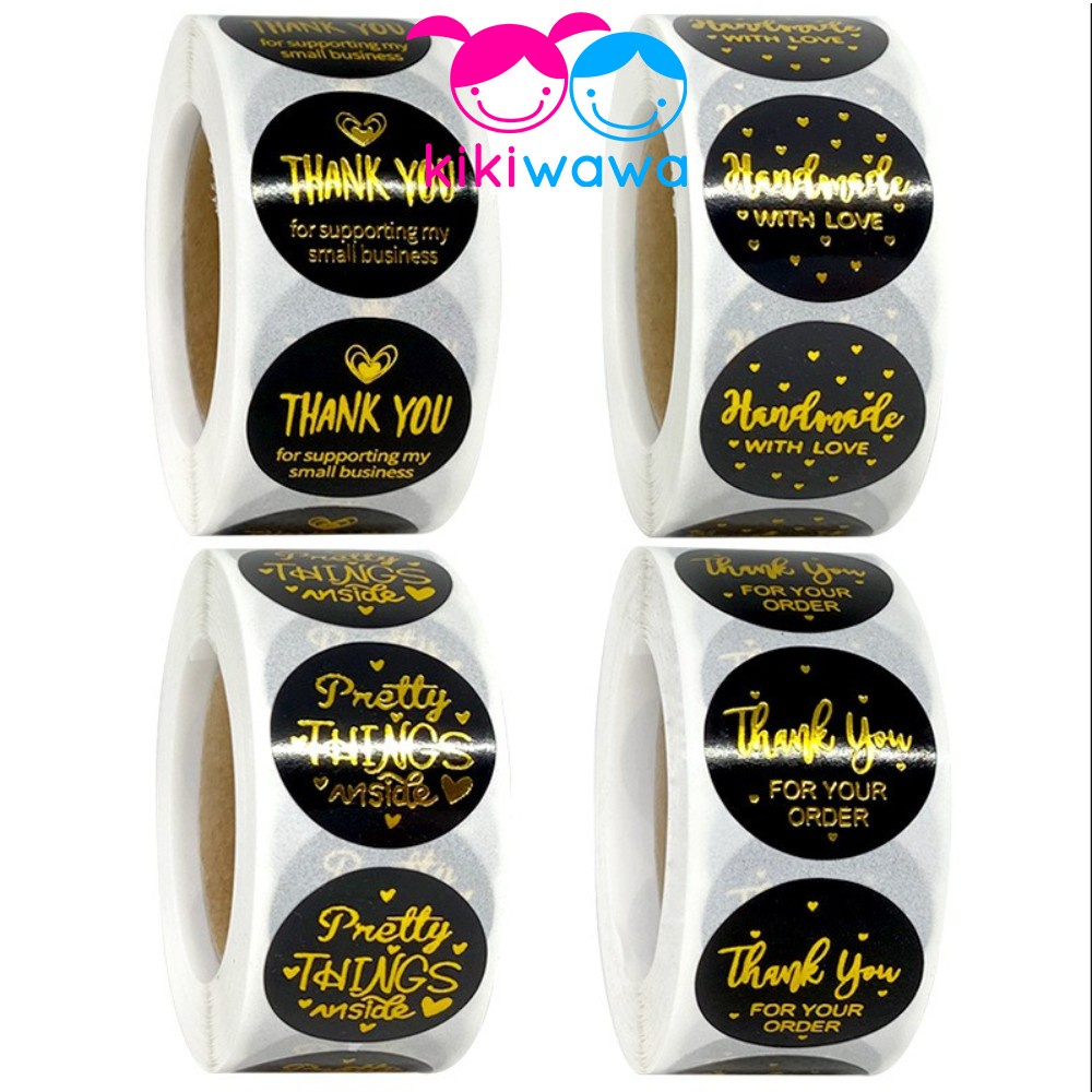 (CLEARANCE) 500pcs/roll Thank You For Your Order Sticker Label ...
