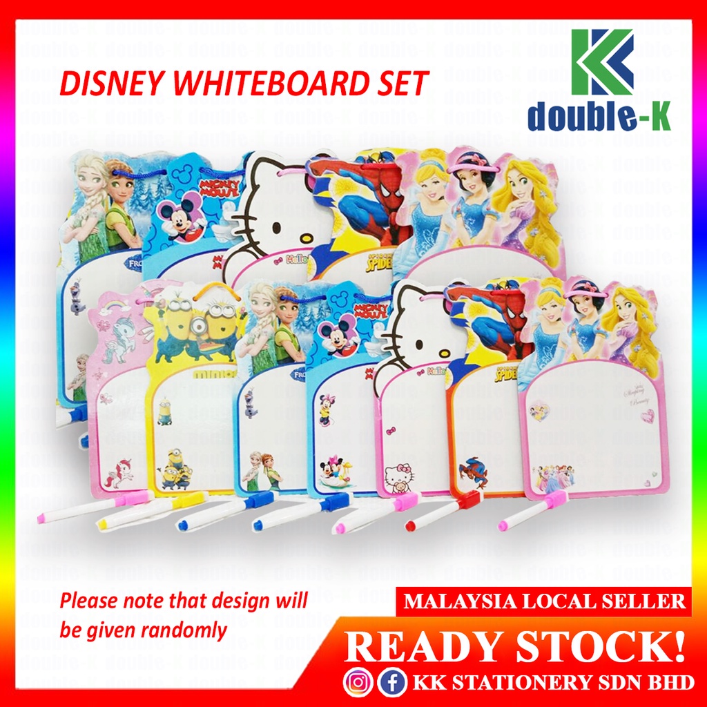 Disney ZK537 Mini Whiteboard set with a marker RM2.00/set Shopee Malaysia