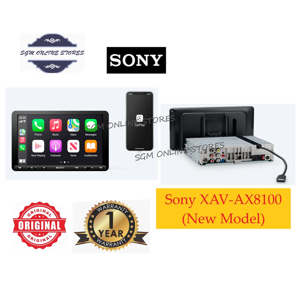 Sony XAVAX8100 9inch Digital Media Receiver with Apple Carplay