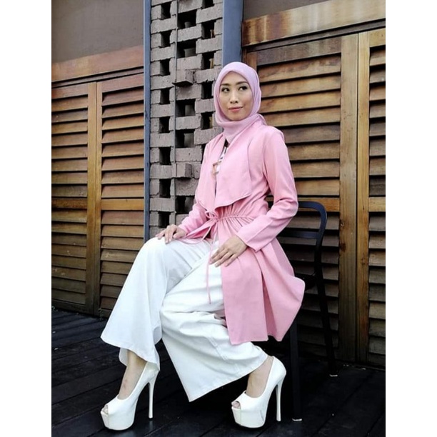 SAMORA CARDIGAN Long Sleeve Cardigan Muslimah Fashion Baju Wanita Kardigan Outer Top Blouse Women Clothes Shopee Malaysia