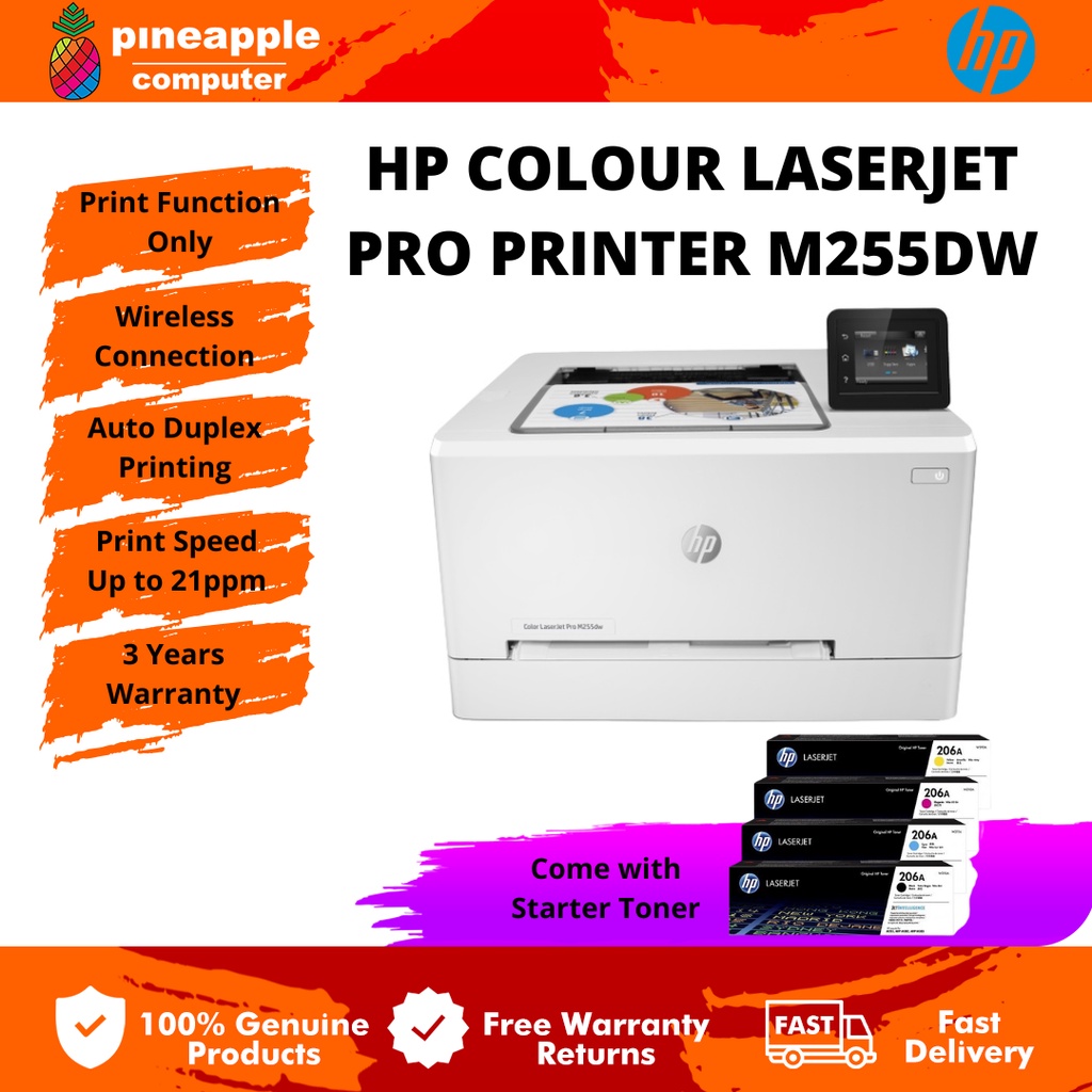 HP Color Laserjet Pro Printer M255DW Auto Duplex Colour Laser   9237a6afdb2fb1b97fd232017e38a18e