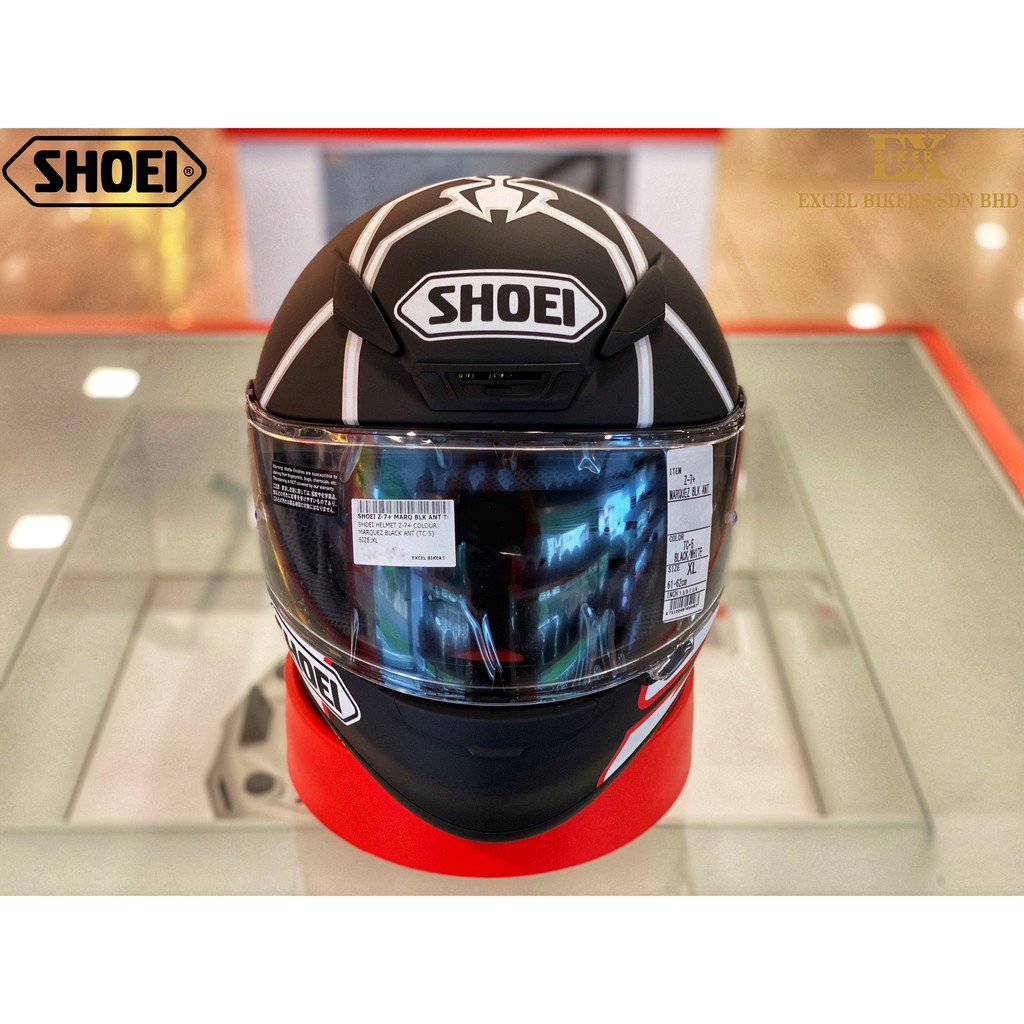 Shoei Helmet Z-7+ MARQUEZ BLACK ANT (TC-5) | Shopee Malaysia