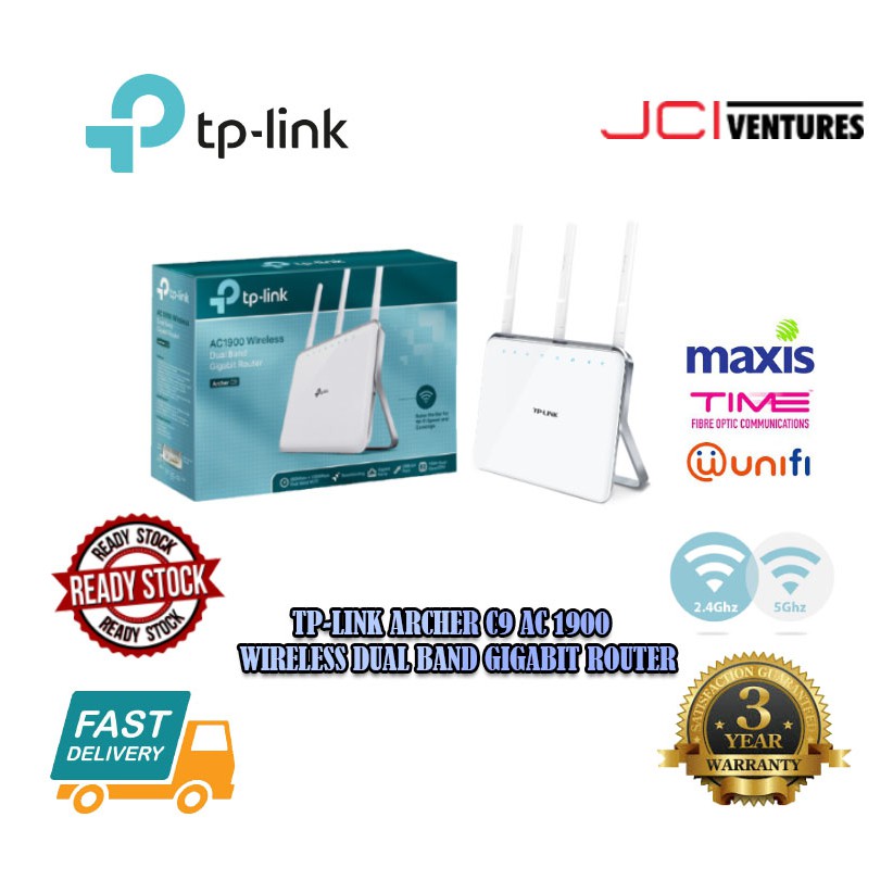 Tp-Link Archer C9 AC 1900 Wireless Dual Band Gigabit Router | Shopee ...
