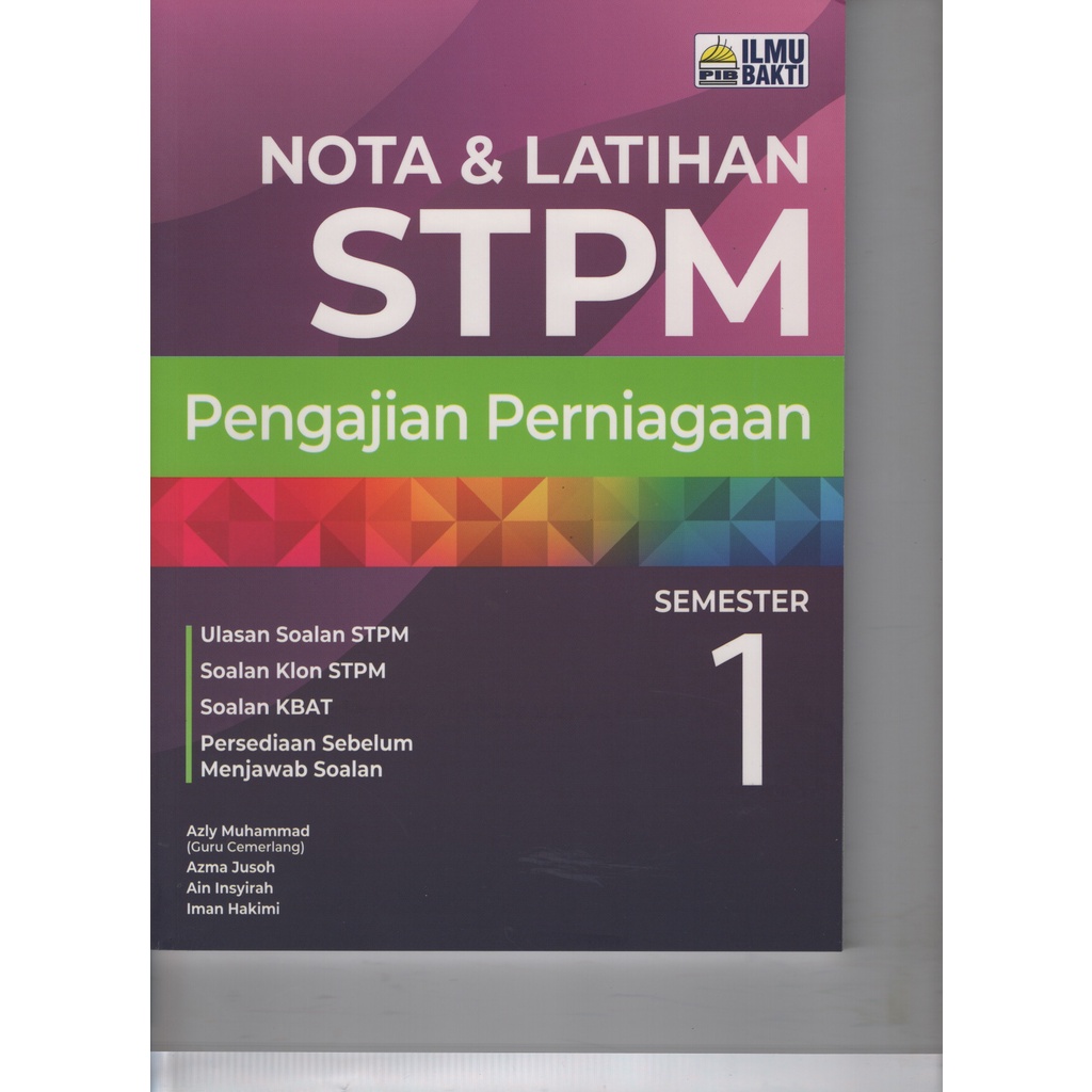 Nota & Latihan STPM PENGAJIAN PERNIAGAAN SEMESTER 1 -2022 | Shopee Malaysia