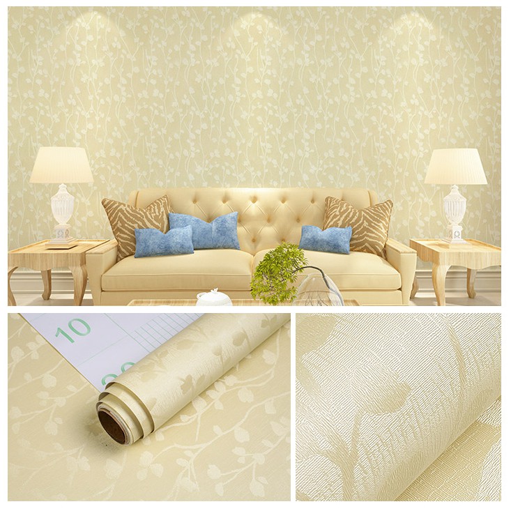 10M Pvc Self Adhesive Wallpaper Linen Pattern for Home for Bedroom ...