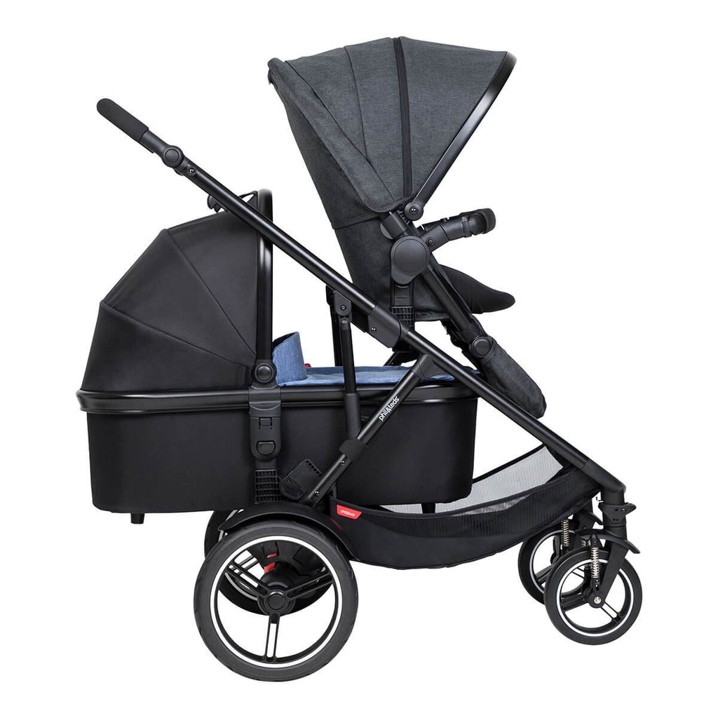 Phil & Ted Voyager Double Stroller with Snug Carry Cot by First Few ...