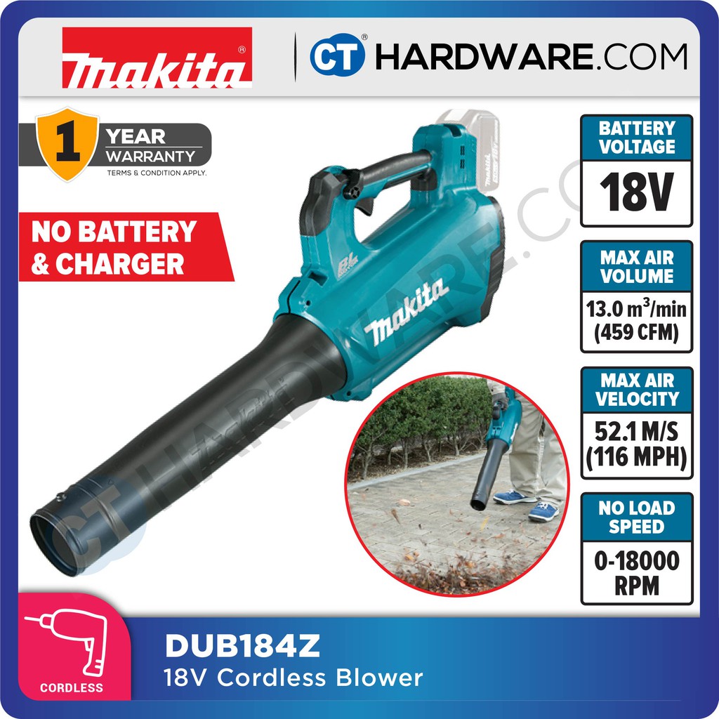 Makita cordless blower online dub184z
