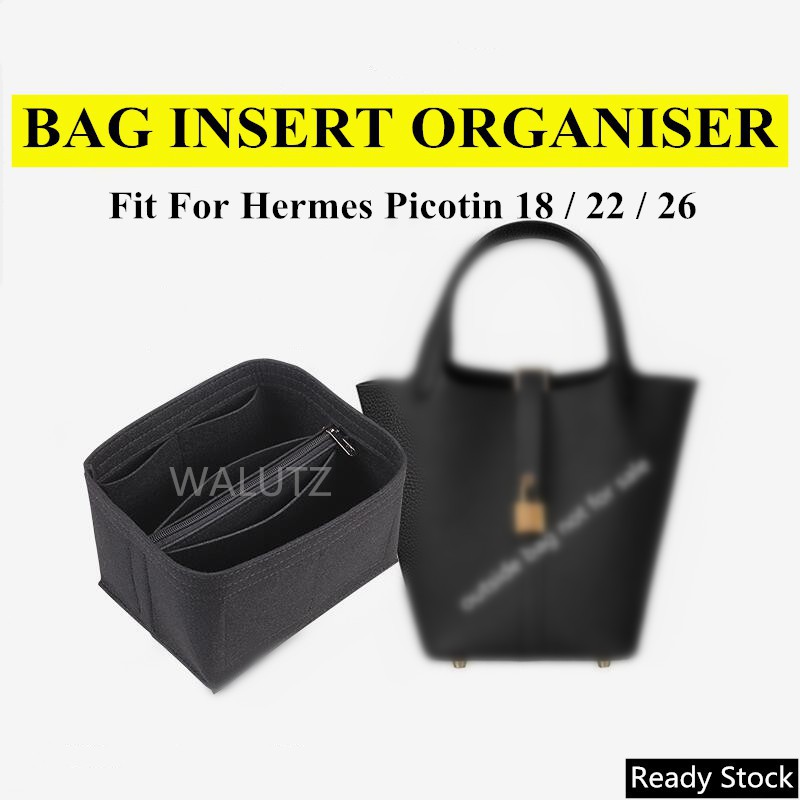 XYJG Interno Borsa Organizer in Seta per Borsa Hermes Picotin 14/18/22/26, Organizer per Organizzatore di Lusso, Mantieni La Forma Fella Borsa, Leggero, Robusto (Craie, PC18