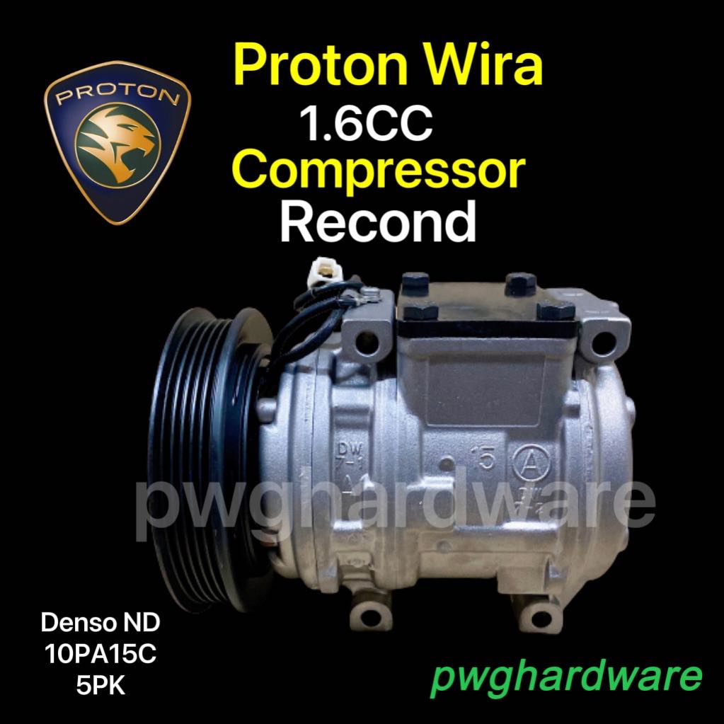 Recond Denso AirCond Compressor Proton Wira 1.6cc 10PA15C / ND Proton ...