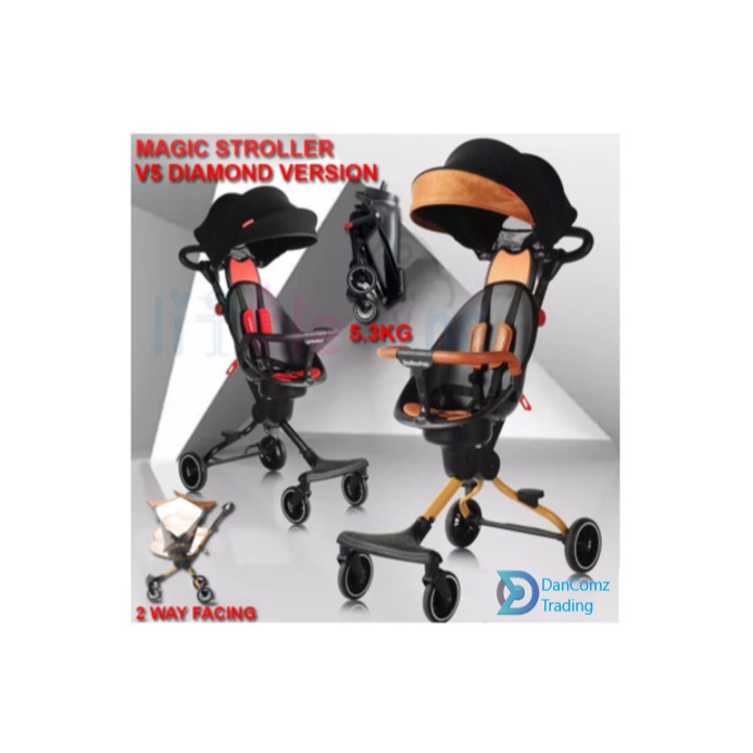 🔥HOT SALES🔥MAGIC STROLLER V5 Advanced V5B Ultralight Foldable 2-Way ...