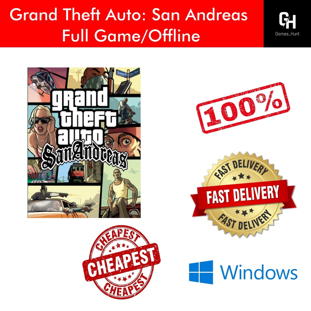 GTA: San Andreas | Google Drive (PC) | Shopee Malaysia
