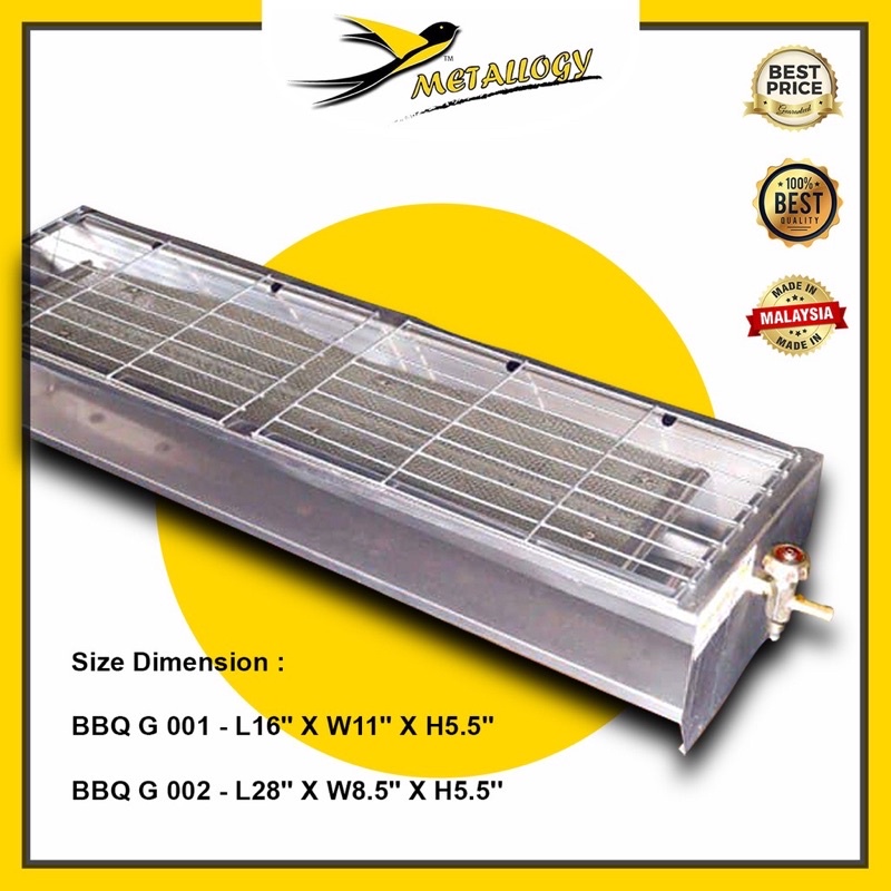 BBQ Grill Gas Burner Big Size Outdoor Camping Picnic Cooking Stove ...