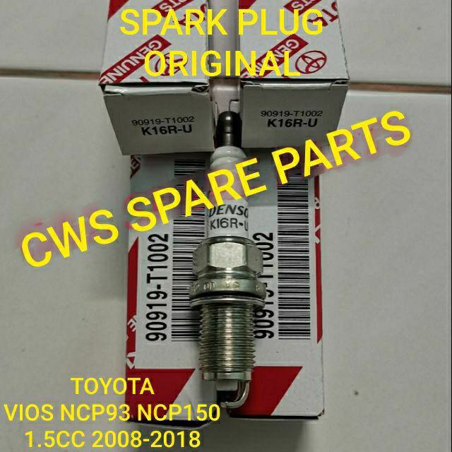 ORIGINAL SPARK PLUG SET TOYOTA VIOS NCP93 NCP150 2008Y2018Y K16RU