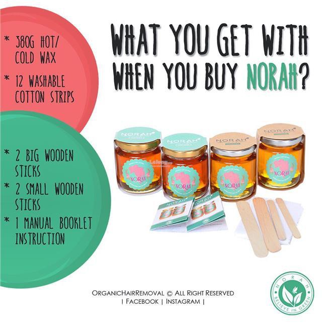 [Spot Free Shipping]Norah Wax Natural Hair Removal NorahWax 380g (Cold