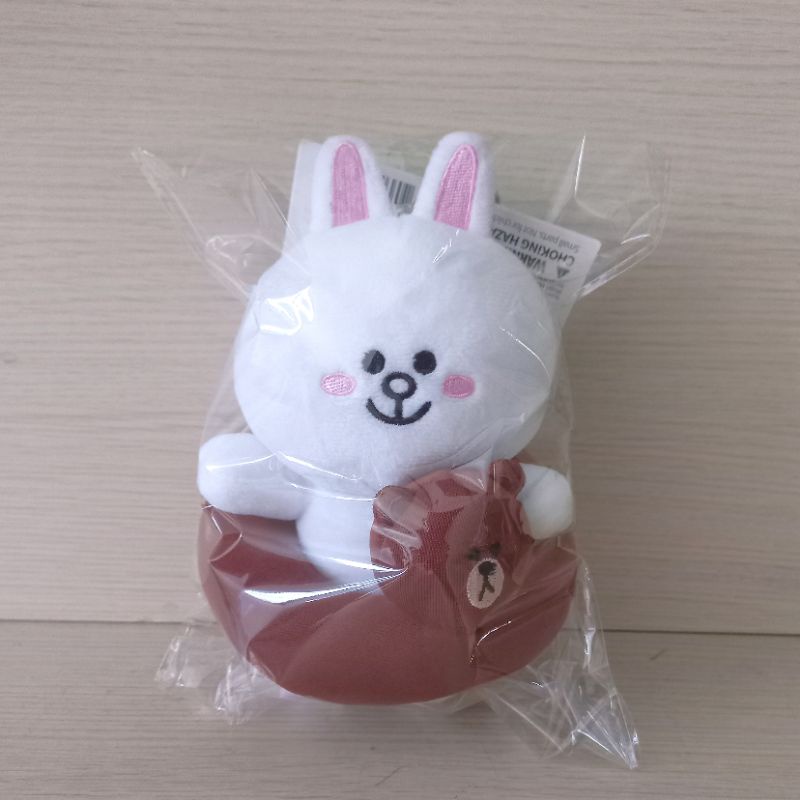 Original Korean Line Friends Brown & Friends Cony Plush Bag Charm Soft ...