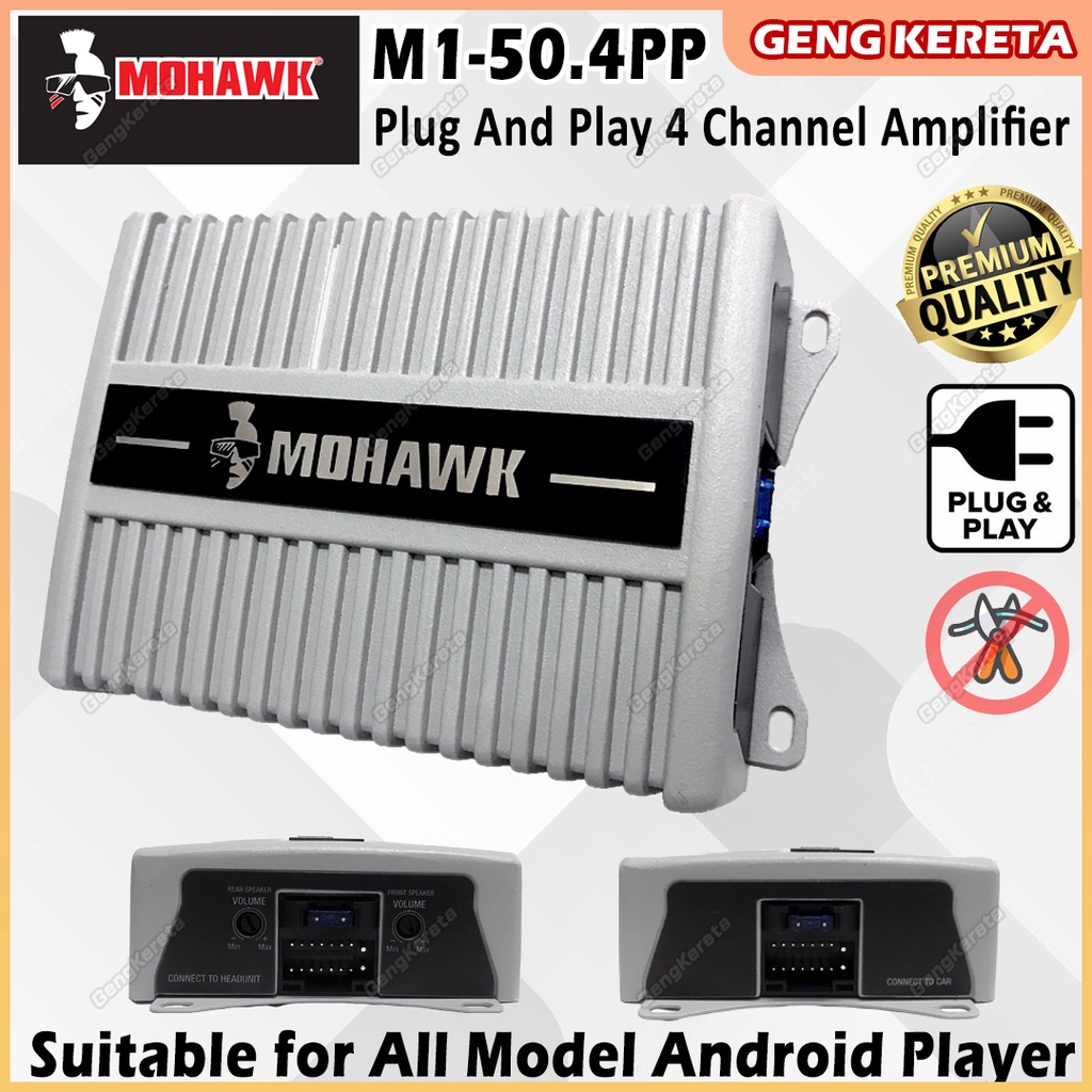 Mohawk Android Amplifier M1-50.4PP 4 Channel Plug and Play Power ...