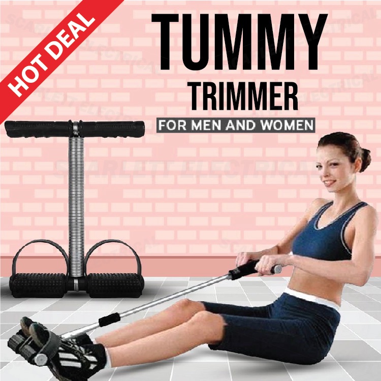 Sit Up Pull Spring Leg Workout Fitness Tummy Trimmer Foot Pedal