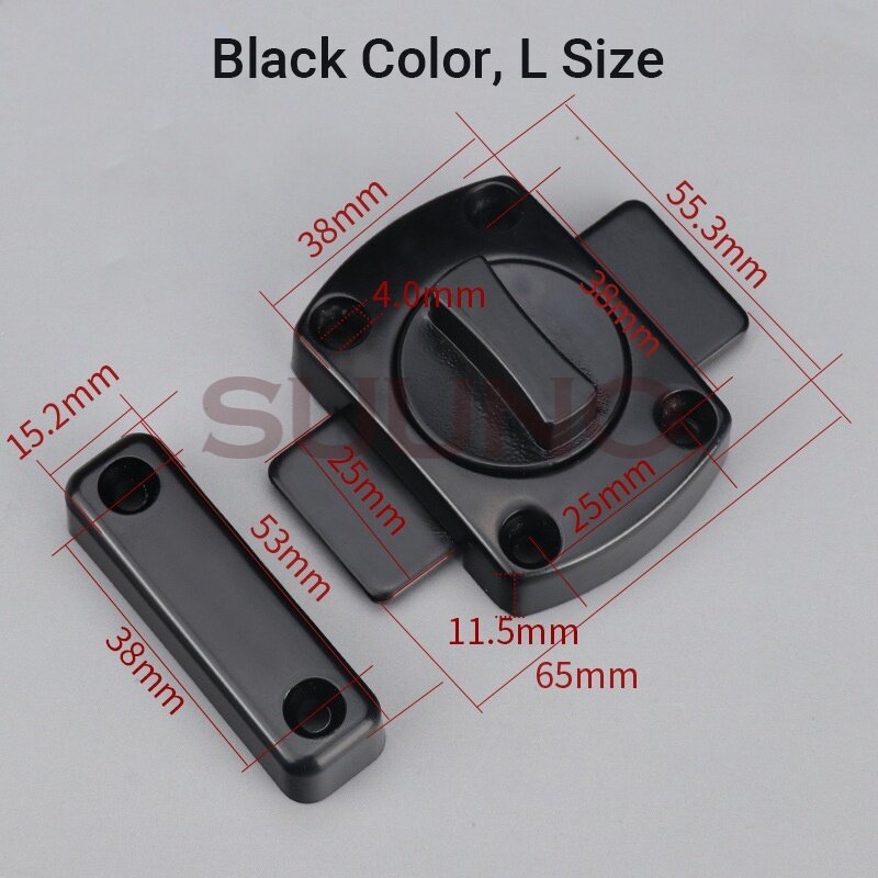 Rotate Bolt Gate Latch Latches Door Slide Lock Twist Bolt Home Thicken