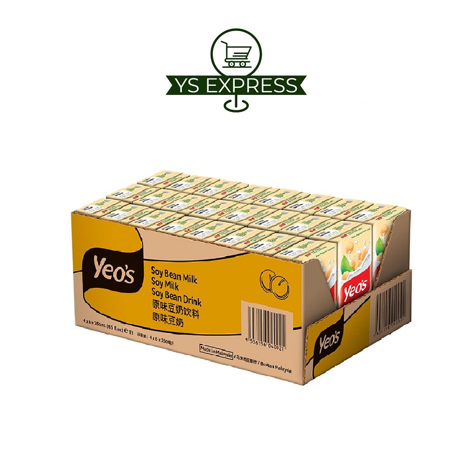 YEO'S Packet Drink Soya Bean 24 X 250ML Soya Bean Shopee Malaysia