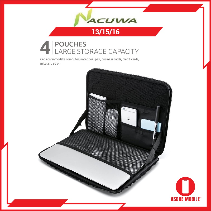 Nacuwa 360° Protective Laptop Sleeve for 13/15/16 Inch MacBook Pro M1 Pro/Max A2485 A2141