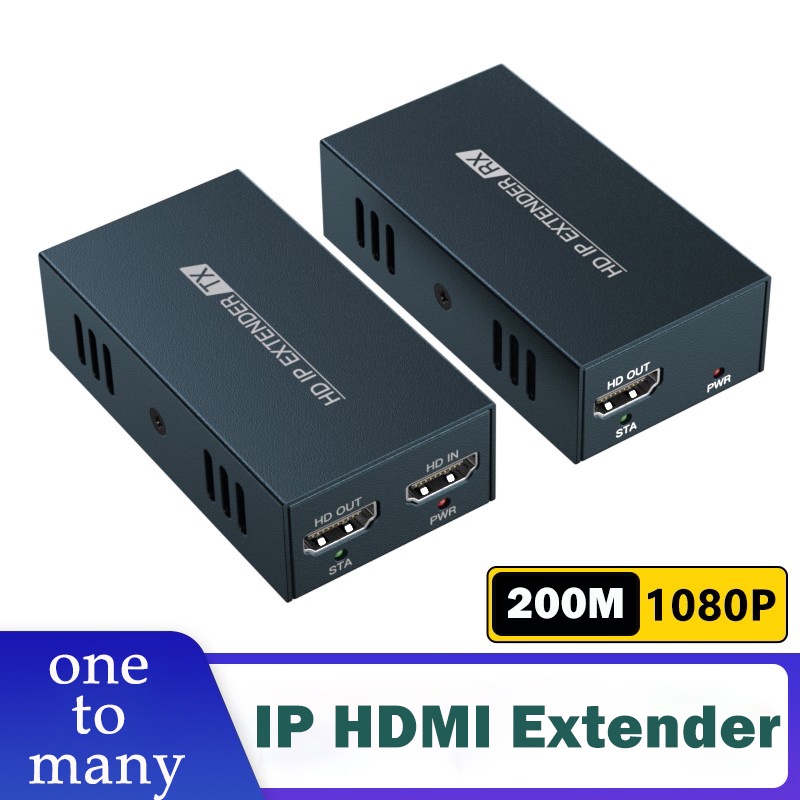 HDMI Extender Over IP/TCP via Cat5e/6 cable up to 200M