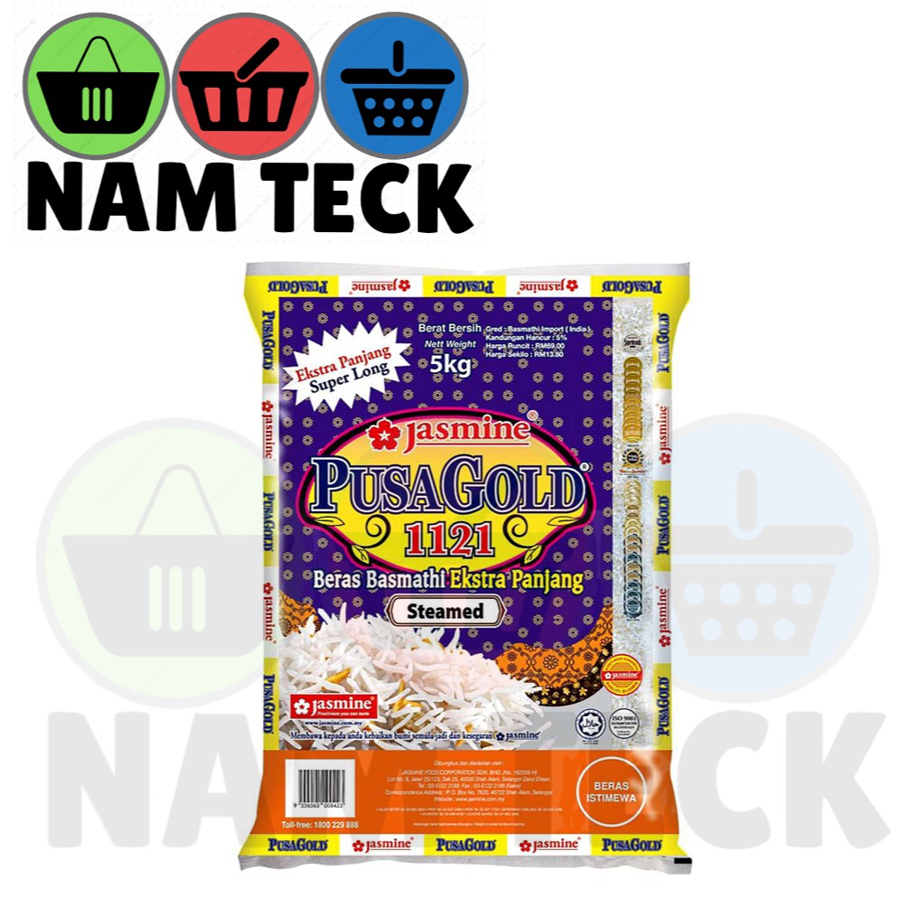 Jasmine Pusa Gold Beras Basmathi Extra Panjang 5KG RICE Shopee Malaysia