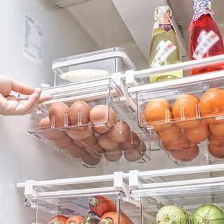 1pc Refrigerator Egg Storage Box, Side Door Narrow Multi-layer Flip Egg  Box, Fresh Egg Tray Holder