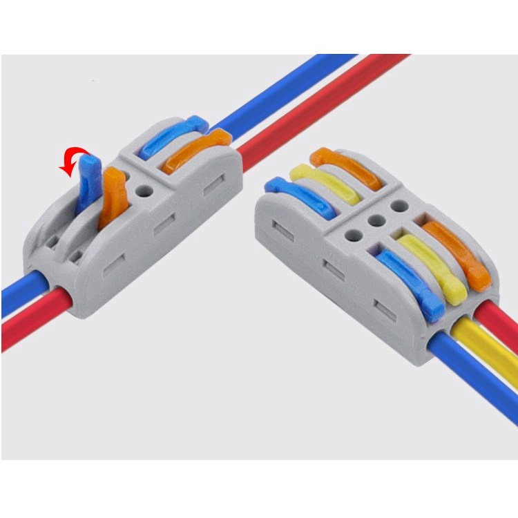 Wire Connector Electric PCT-222 Terminal Block Fast Quick Reusable ...
