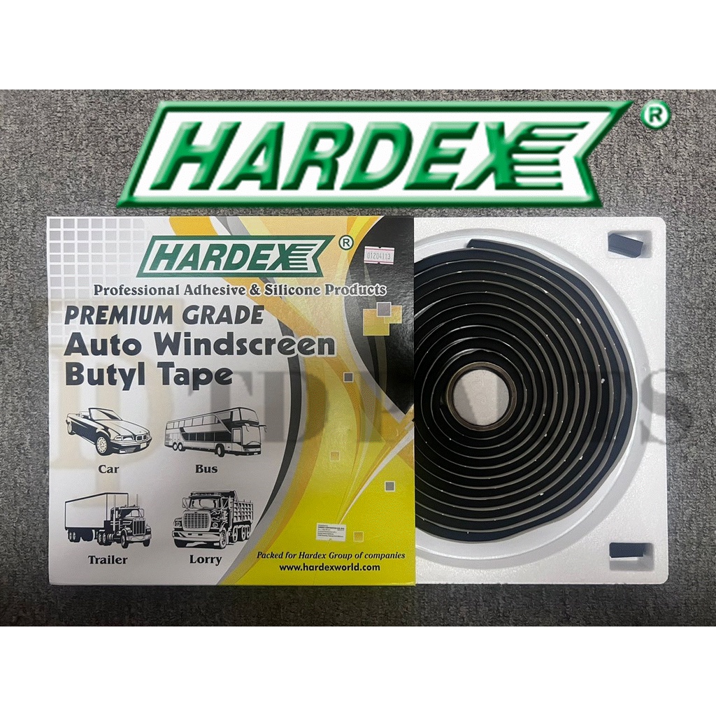 HARDEX HD9011 PREMIUM GRADE AUTO WINDSCREEN BUTYL TAPE / 4.57M BLACK SEALANT GLUE CAR RESEAL