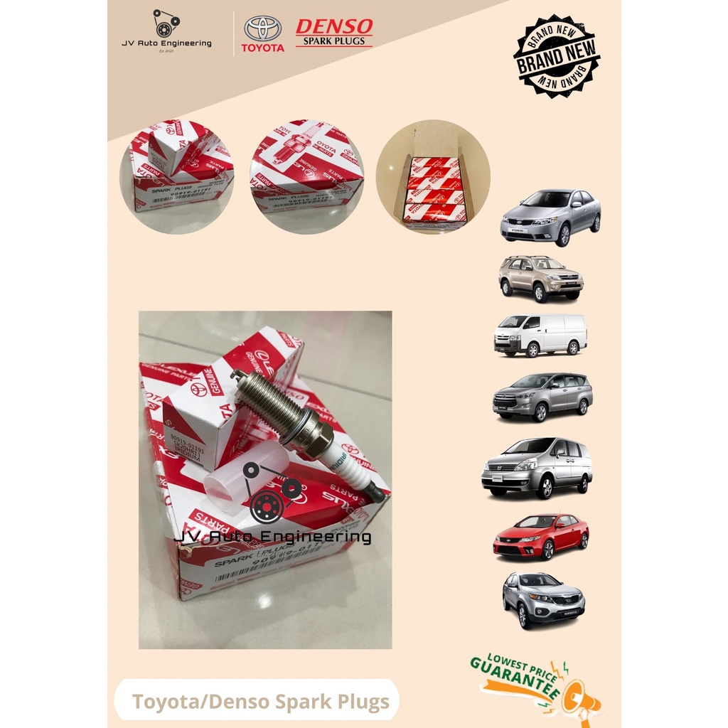 DENSO SK20HR11 Iridium Spark Plugs (4pcs) - Toyota INNOVA / FORTUNER ...
