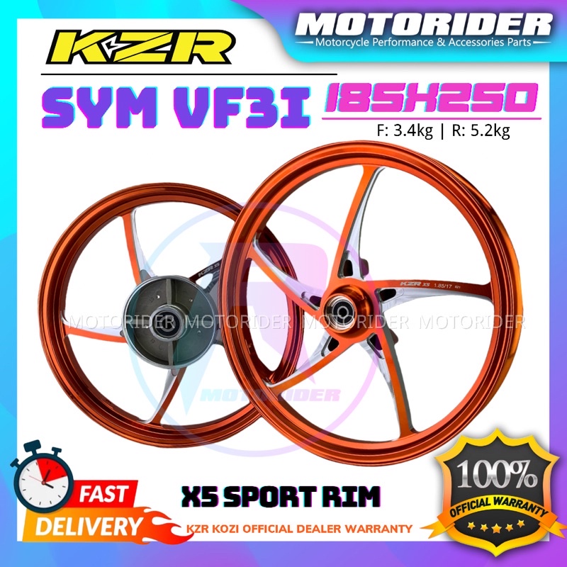 X5 Sport Rim SYM VF3i 185x250 KZR KOZI | Shopee Malaysia