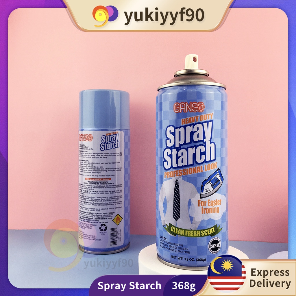 Ganso Spray Starch 368g / Pengeras Tudung Spray / Spray Fabrik / Awning
