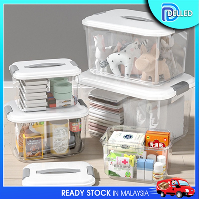 🇲🇾DELLED🇲🇾 Large Size Storage Box with wheels Storage Container Kotak ...