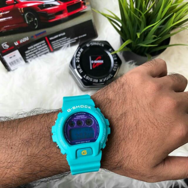 CASIO GSHOCK G SHOCK DW6900 SN3 BLUE TURQUOISE WATCHED Shopee Malaysia