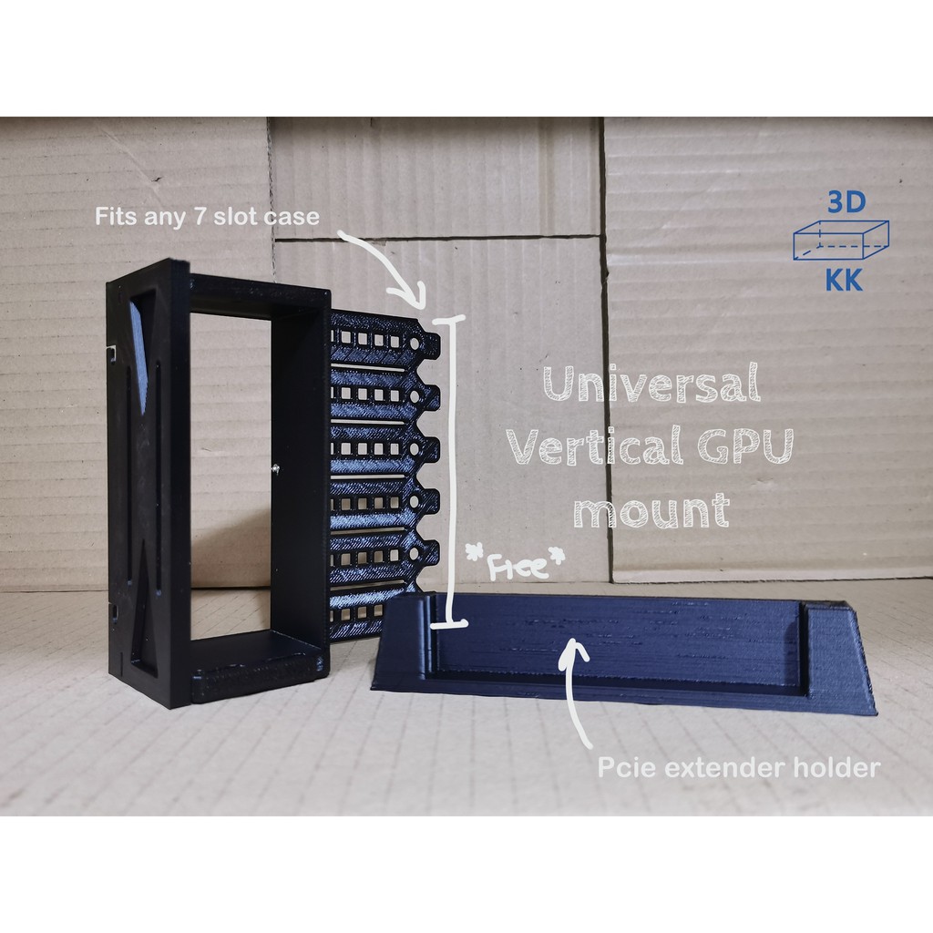 uld klynke Raffinaderi Universal Vertical GPU mount/bracket | Shopee Malaysia