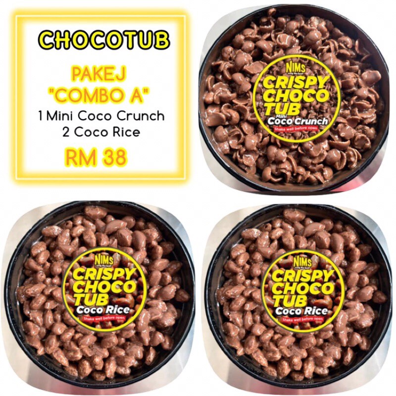 🔥 COMBO A 🔥 NIMS CHOCOTUB (COCO RICE + COCO CRUNCH) | Shopee Malaysia