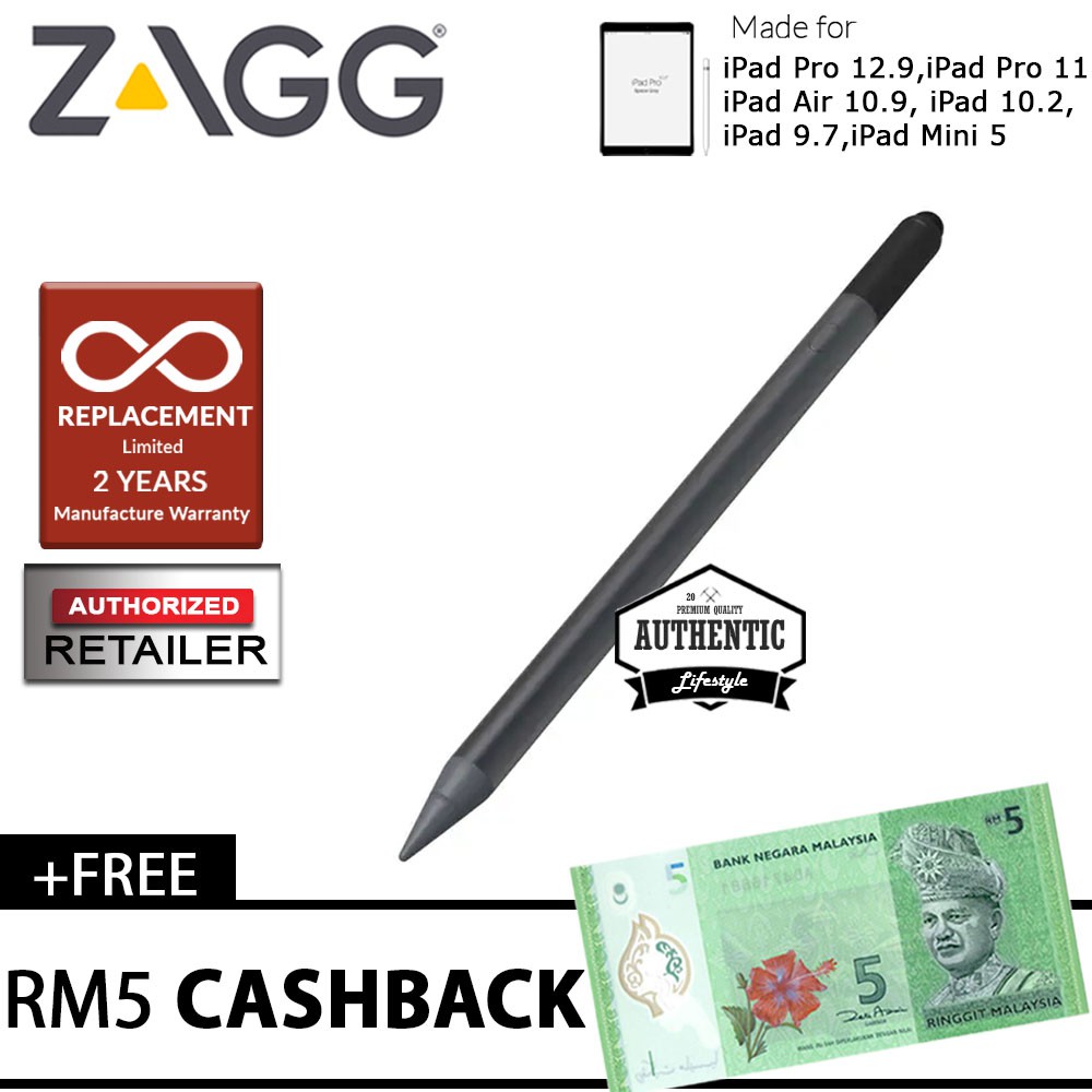 ZAGG Pro Stylus Pencil Black/Gray Color (Barcode 840056135482