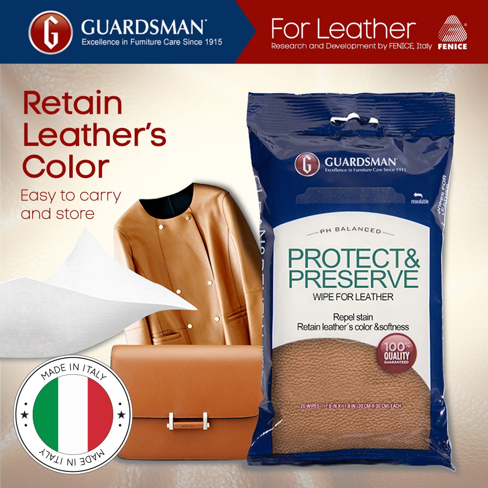 Guardsman Leather Protector Wipes (20 Wipes) Shopee Malaysia
