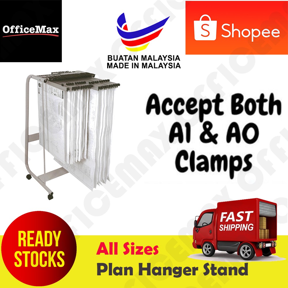 Plan Hanger Stand All Sizes (Accept A1 & A0 Plan hanger Clamps) /Plan