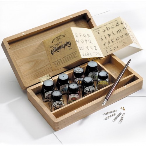 Winsor & Newton Calligraphy Wooden Gift Box Set | Shopee Malaysia