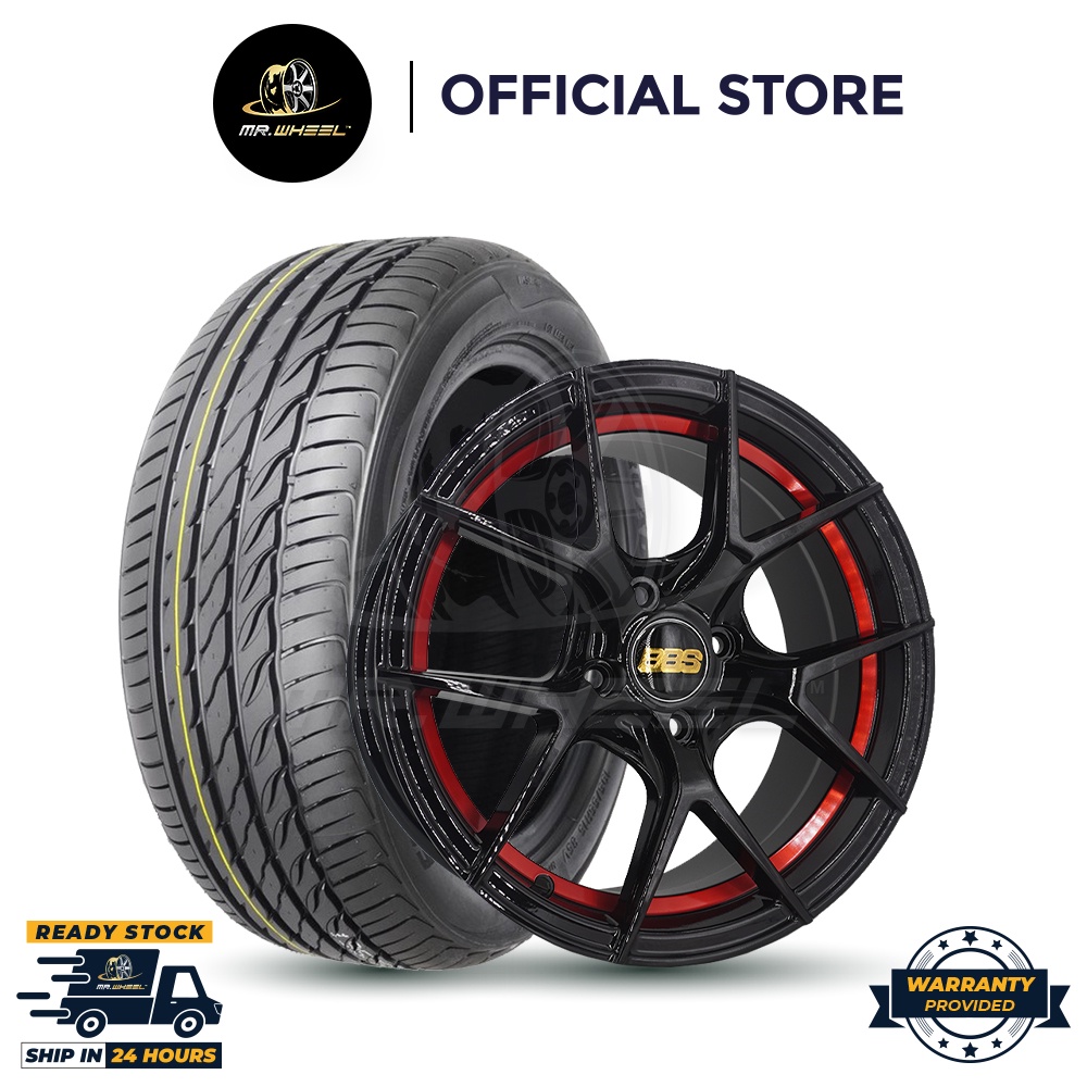 [Package Set] New Sport Rim BBS FI-R 15x7 4x100 ET35 with New Tyre Mr ...