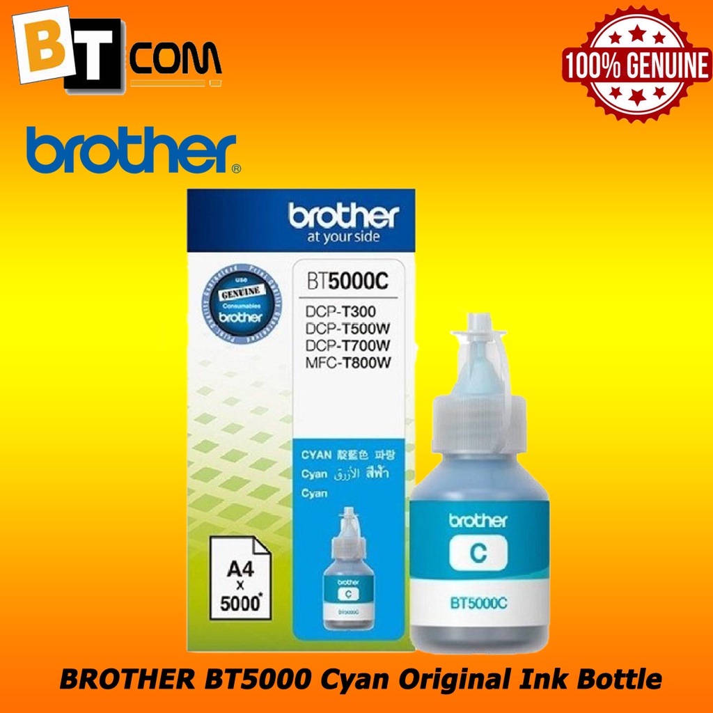 BROTHER BT5000 Original Ink Bottle BT5000C, BT5000, BT5000Y | Shopee ...