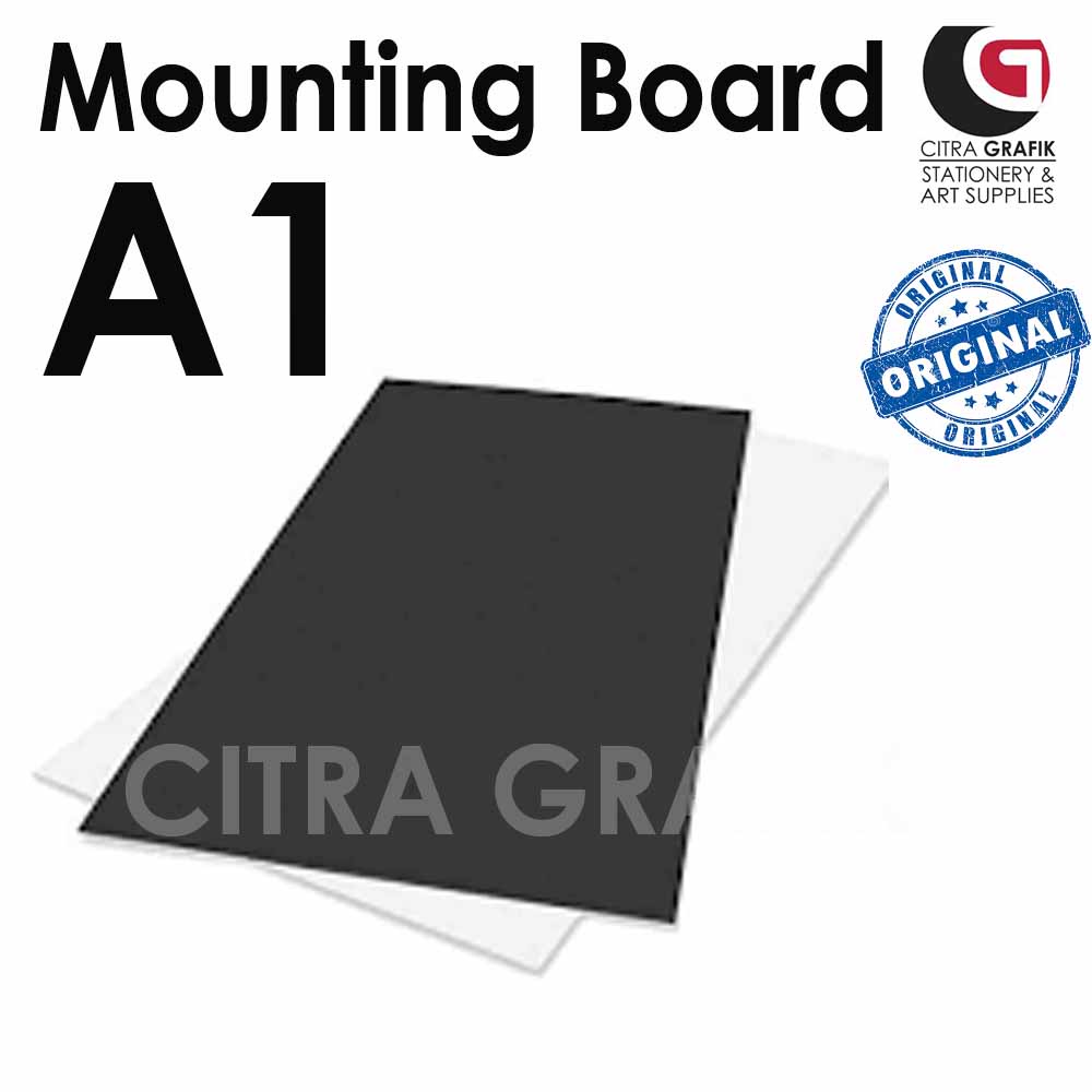 Mounting Board (Colour Black & White) Size A5, A4 , A3 , A2 , A1 & 20