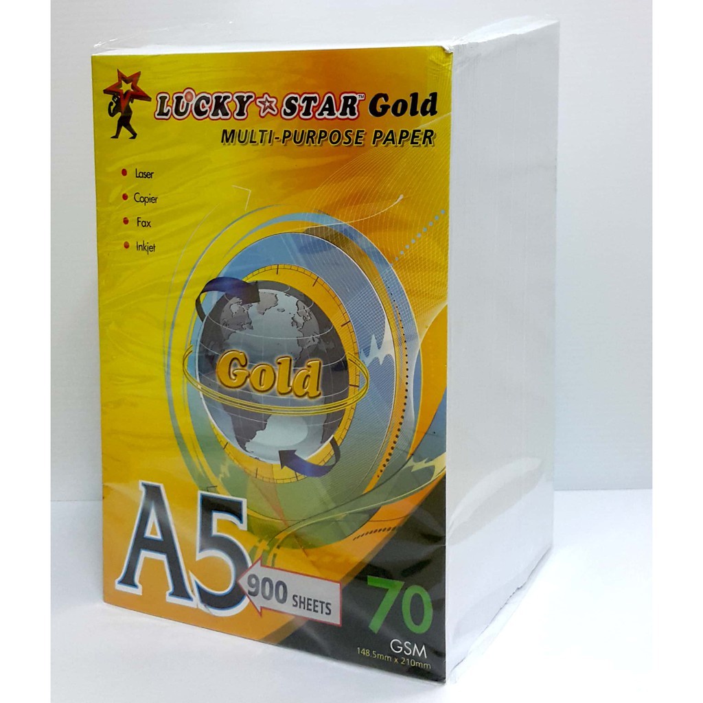 Lucky Star Multi Purpose White Paper A5 70gms (900sheets) Shopee Malaysia