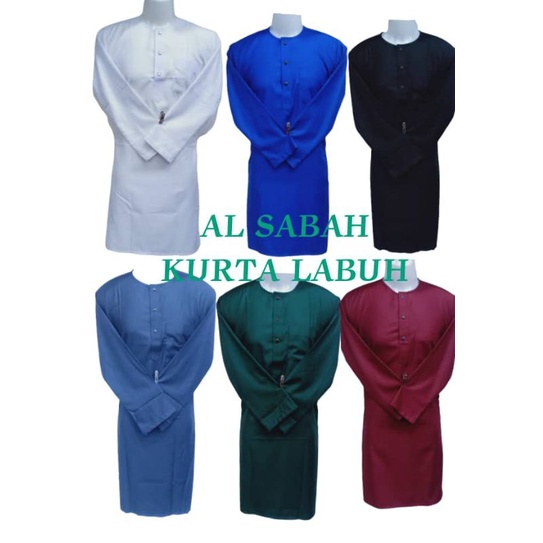 KURTAH LABUH WARNA ADA AVAILABLE KAIN COTTON INDIAN HAJI & UMRAH ...
