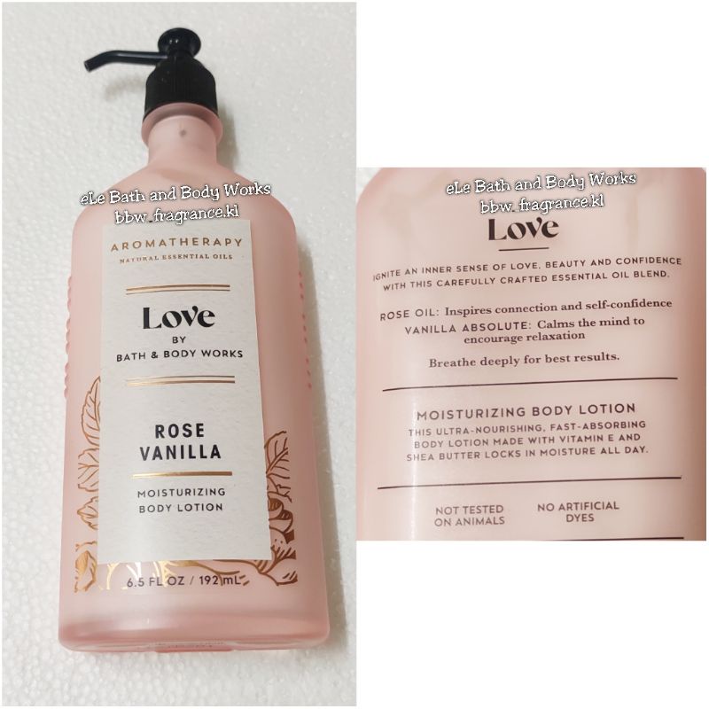 Rose Vanilla Aromatherapy Love Body deals Care Set ORIGINAL FORMULA