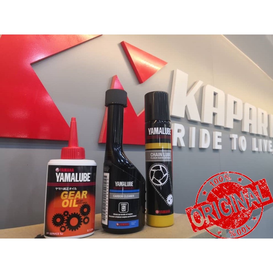 100 ORIGINAL YAMALUBE Gear Oil / Chainlube / Carbon Cleaner ( Minyak gear / Pelincir Rantai